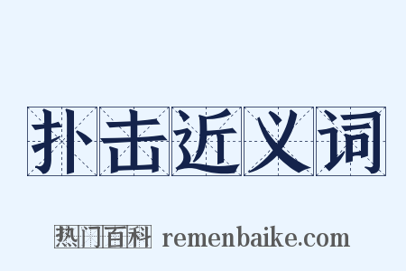 扑击近义词是什么意思的图片